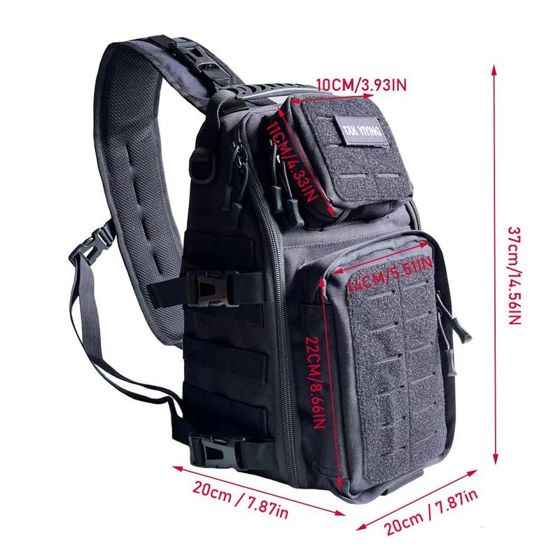 Outdoor One Shoulder Backpack, Multifunctional Shoulder Bag, Sports Backpack for Photography, Fishing, Hiking