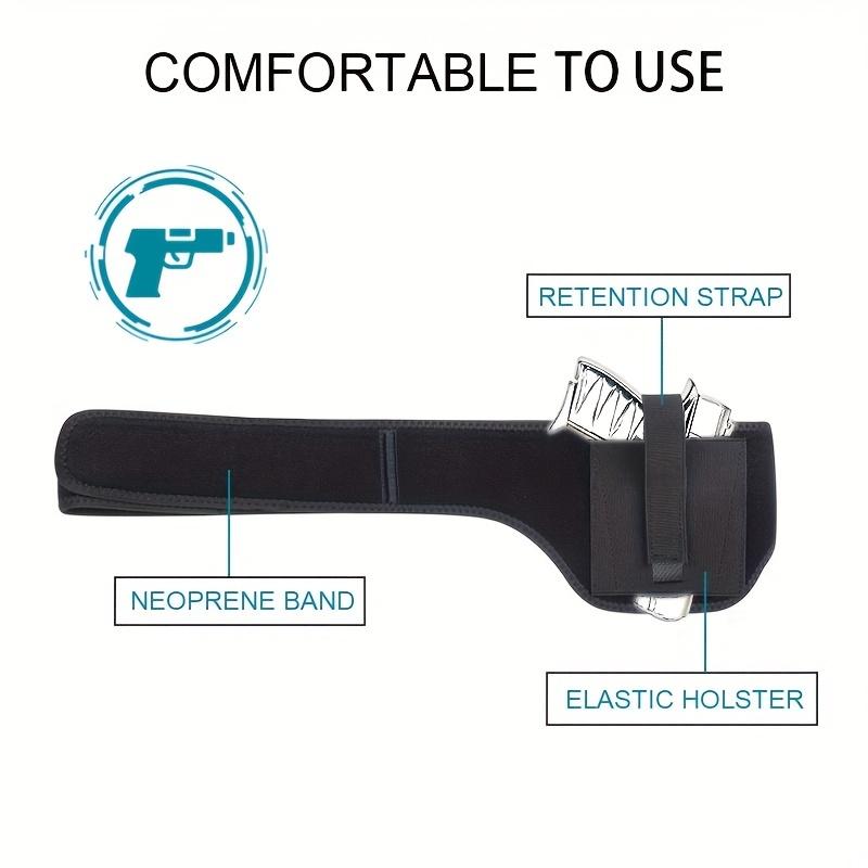 Stretchable EDC Holster - Unisex, Breathable, Ideal for Running & Hiking Sweat-Proof Tactical Concealment Belt: