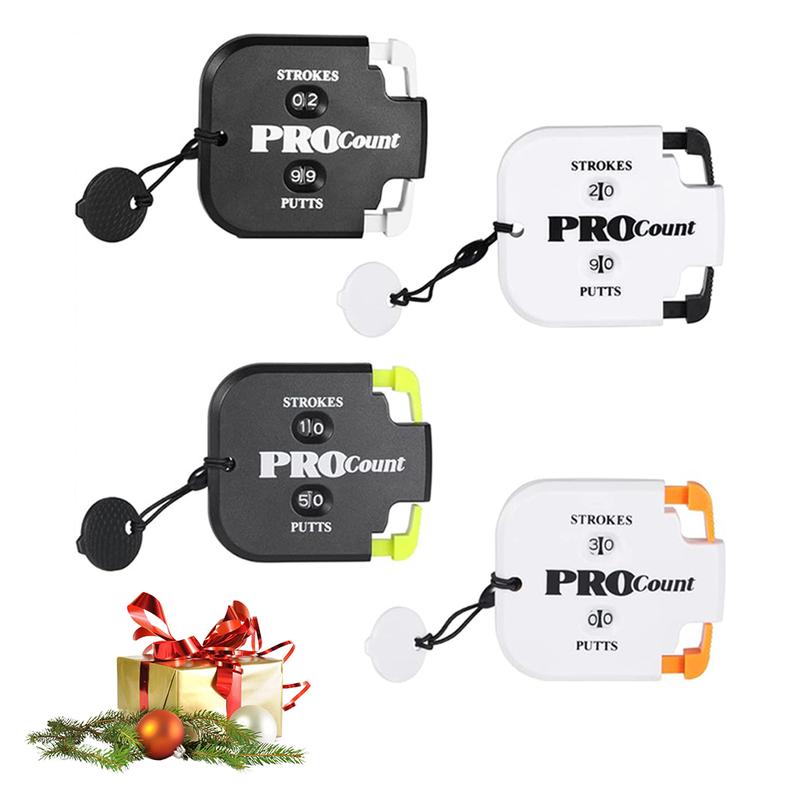 Golf Score Counter with Reset Tool and Key Chain. Perfect Golf Accessories. 2 Pack - Share with Your Friends.