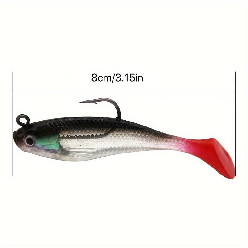 Artificial Fishing Lure, 5 Counts set Bionic Durable Fishing Baits with Hook, Versatile Tackle for High-performance Catching Fish