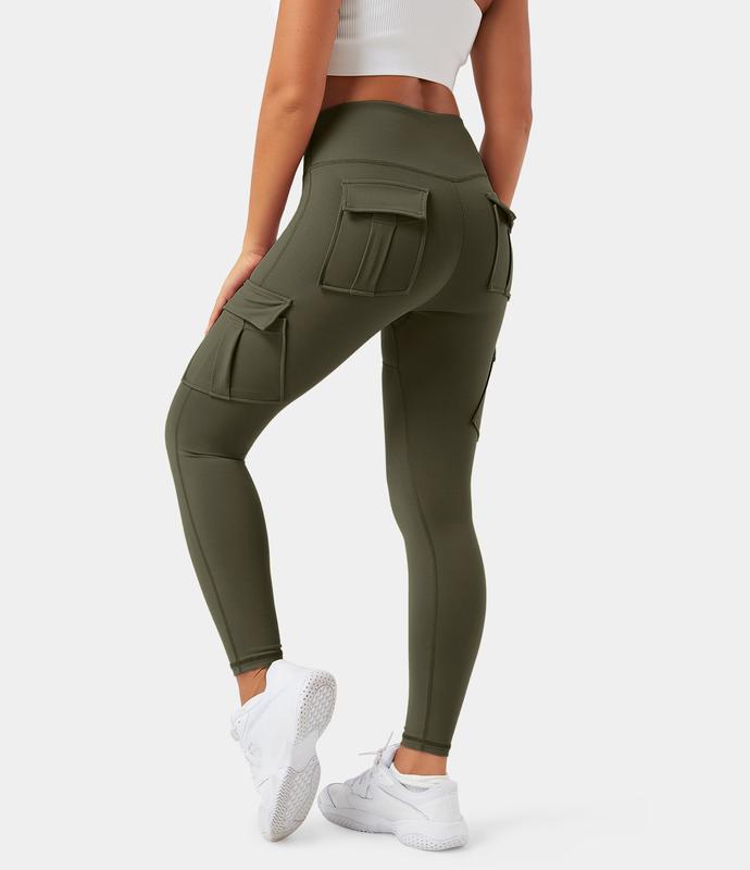 Halara High Waisted Cargo Pocket Skinny Yoga Leggings