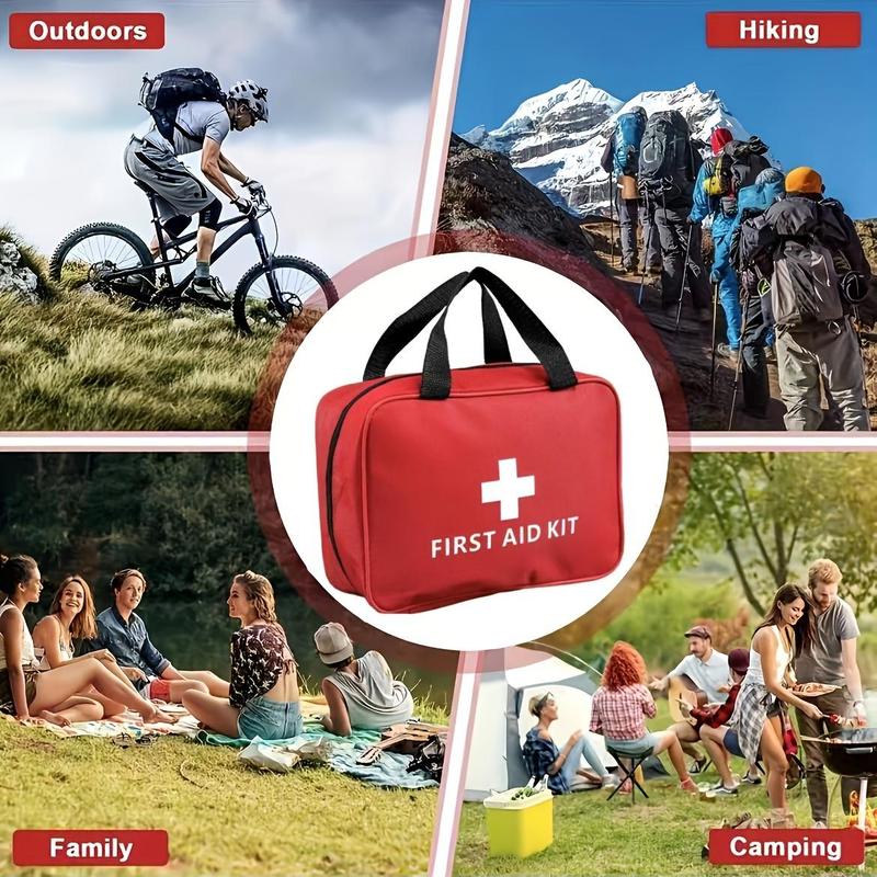 Portable Emergency Kit, 160pcs bag Outdoor First Aid Kit, Emergency Supplies and Accessories for Hunting, Hiking, Camping