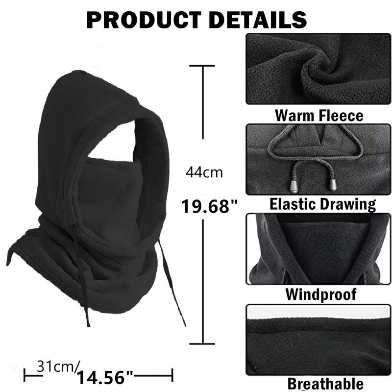 3 in 1 Balaclava Hat, Winter Warm Face Mask for Christmas Gift, Windproof Face Cover for Skiing, Motorcycle, Outdoor Sports Face Mask for Men & Women