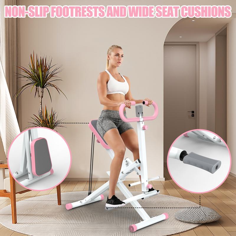 [SAYGOGO] Squat Machine for Home, Assist Trainer for Glutes Workout Foldable with Resistance Bands, for Botty Glutes Butt Thighs, Ab Back Leg Press Hip Thrust for Home Gym Fitness