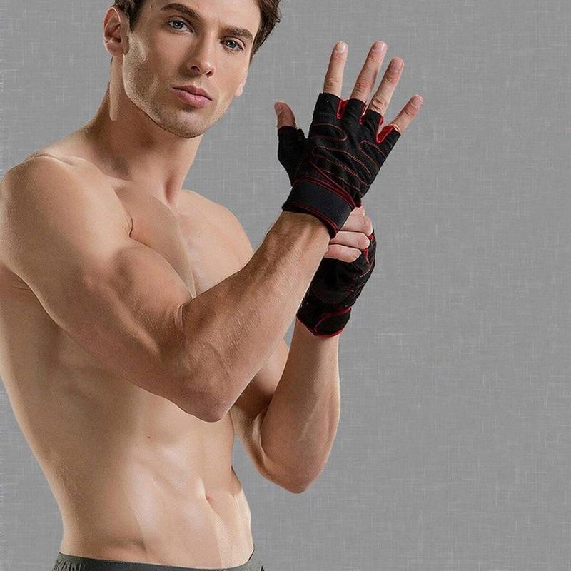 Fitness Gloves, 1 Pair Non-slip Breathable Sports Gloves, Weightlifting Gloves, Cycling Gloves for Men & Women, Gym Accessories