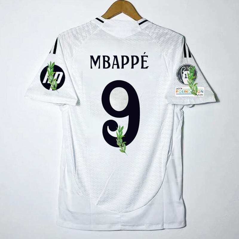 24-25 RM Home Quick-drying breathable football jersey No. 9 Mbappe Soccer jersey