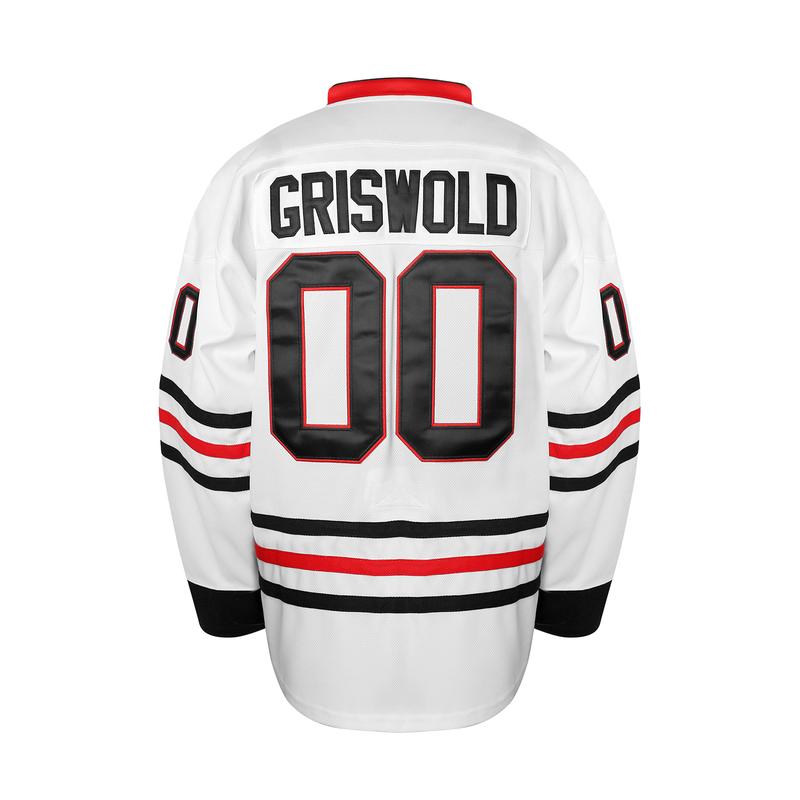 [Christmas gift] Phoneutrix Clark #00 Griswold Movie Hockey Jerseys X-Mas Christmas Vacation Mens Jersey White Stitched