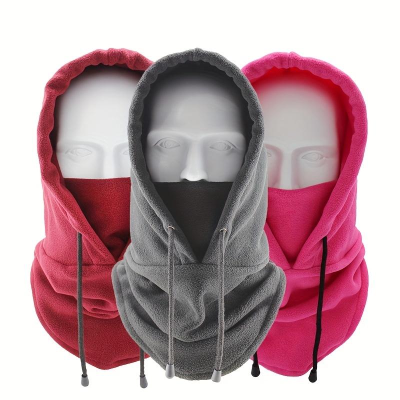 Windproof Winter Hood, Ear Protection Neck Cover Warm Plush Ski Mask, Outdoor One-piece Sports Cap Scarf