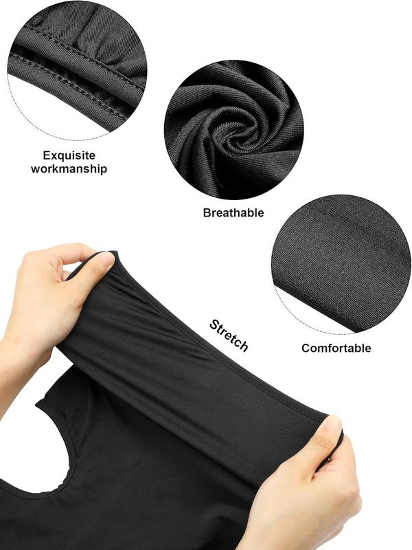 9 count Ski Mask for Men Full  Cover UV Sun Protection  Balaclava  Gaiter Clothing Scarf Bandana(Black)