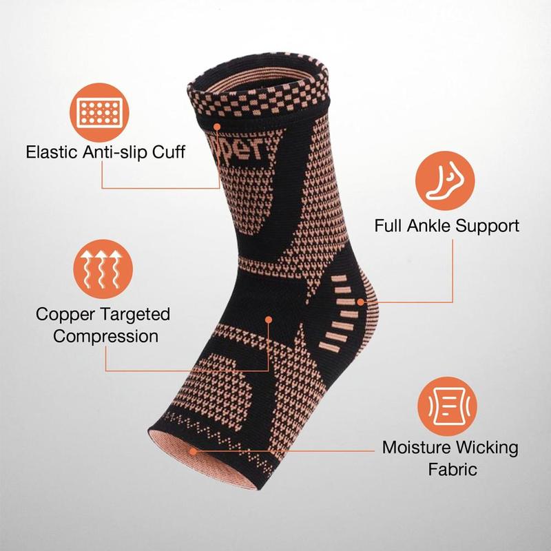 2024 New Style Ankle Brace Support, Compression Sleeve Socks for Plantar Fasciitis, Workout, Sports, Ankle Compression Sleeve Socks for Men & Women