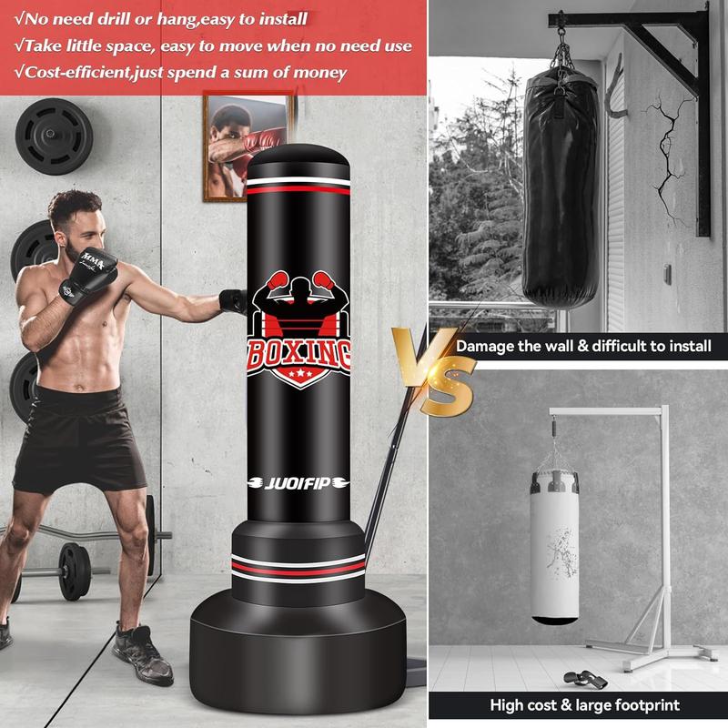 Heavy Punching Bag with Stand Adults Teens,70