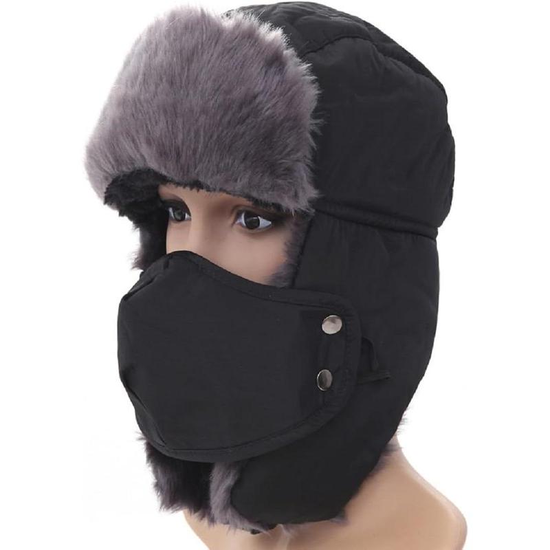 Trapper Warm Russian Trooper Hat Winter Skiing Cap Women Men Windproof