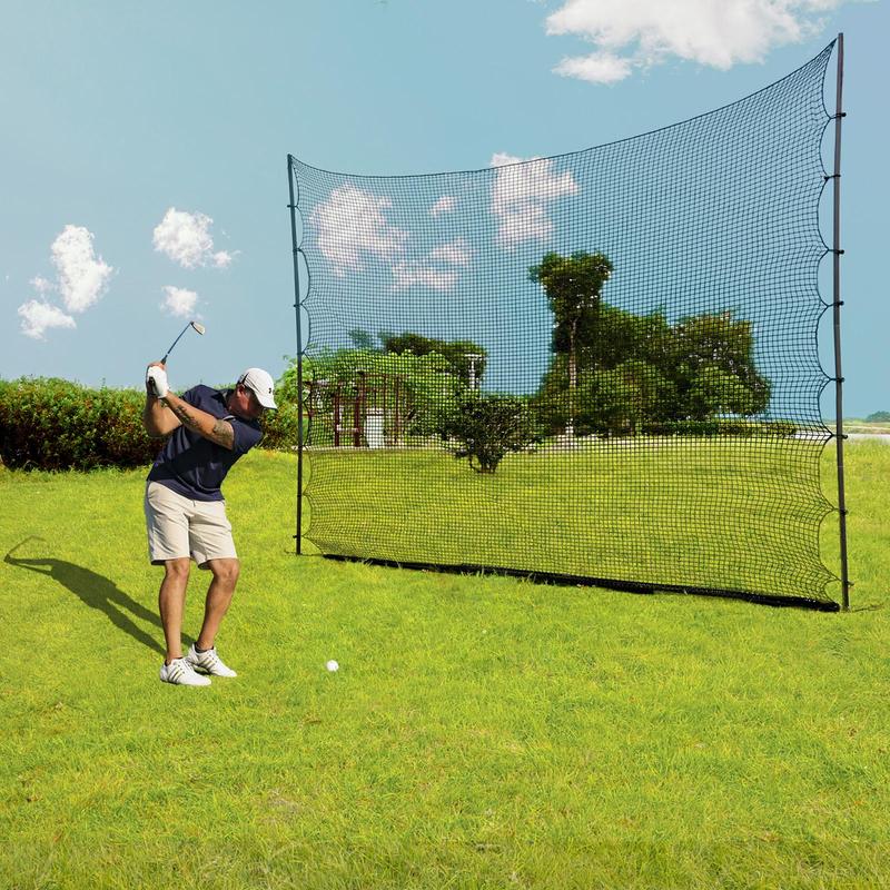 Golf Practice Net, Durable Nylon Sports Netting for Golf, Baseball, Hockey, Soccer, Adjustable Sizes for Backyard, Indoor & Outdoor Use