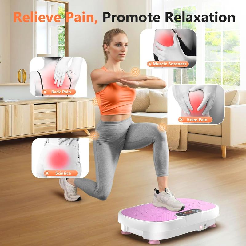 Vibration Plate Fitness Platform Exercise Machine Vibrating Shaking Full Body Shaker Workout Power Waver Vibrate Stand Shake Board