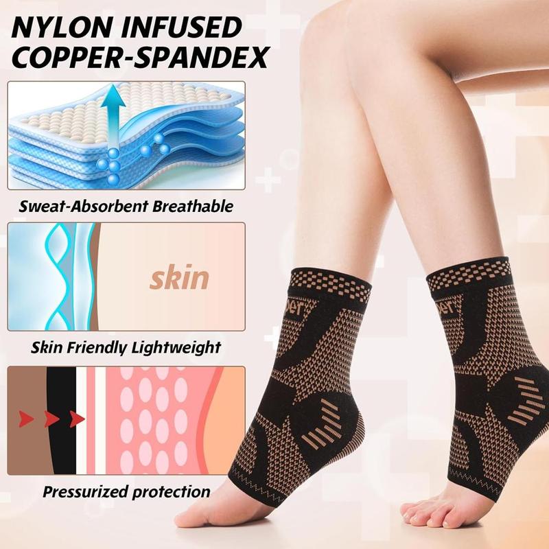 2024 New Style Ankle Brace Support, Compression Sleeve Socks for Plantar Fasciitis, Workout, Sports, Ankle Compression Sleeve Socks for Men & Women