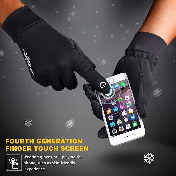 Winter Gloves for Men & Women, Thermal Warm Touch Screen, Ski, Snow, Running, Cycling, Hiking, Sports, Biking, Driving, Typing & Freezer Work