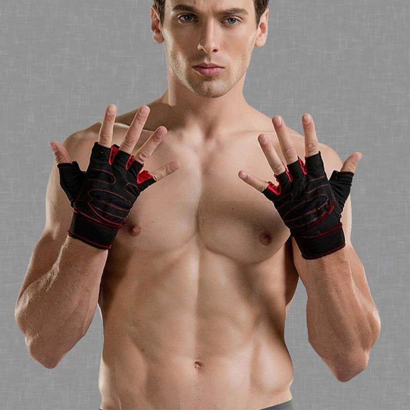 Fitness Gloves, 1 Pair Non-slip Breathable Sports Gloves, Weightlifting Gloves, Cycling Gloves for Men & Women, Gym Accessories