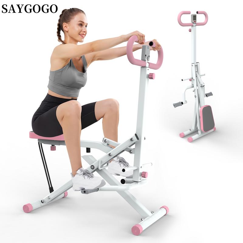 [SAYGOGO] Squat Machine for Home, Assist Trainer for Glutes Workout Foldable with Resistance Bands, for Botty Glutes Butt Thighs, Ab Back Leg Press Hip Thrust for Home Gym Fitness