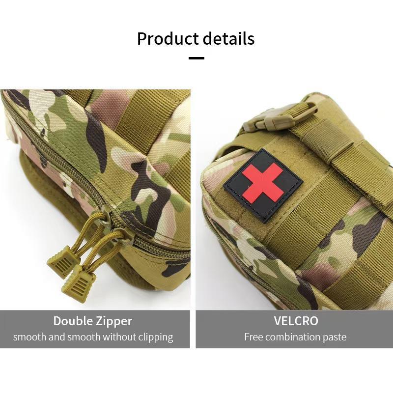 Tactical Molle Medical Pouch, IFAK First Aid Kit, Survival Emergency Waist Pack, Outdoor Hunting Accessories Bag, Sports Storage Bags