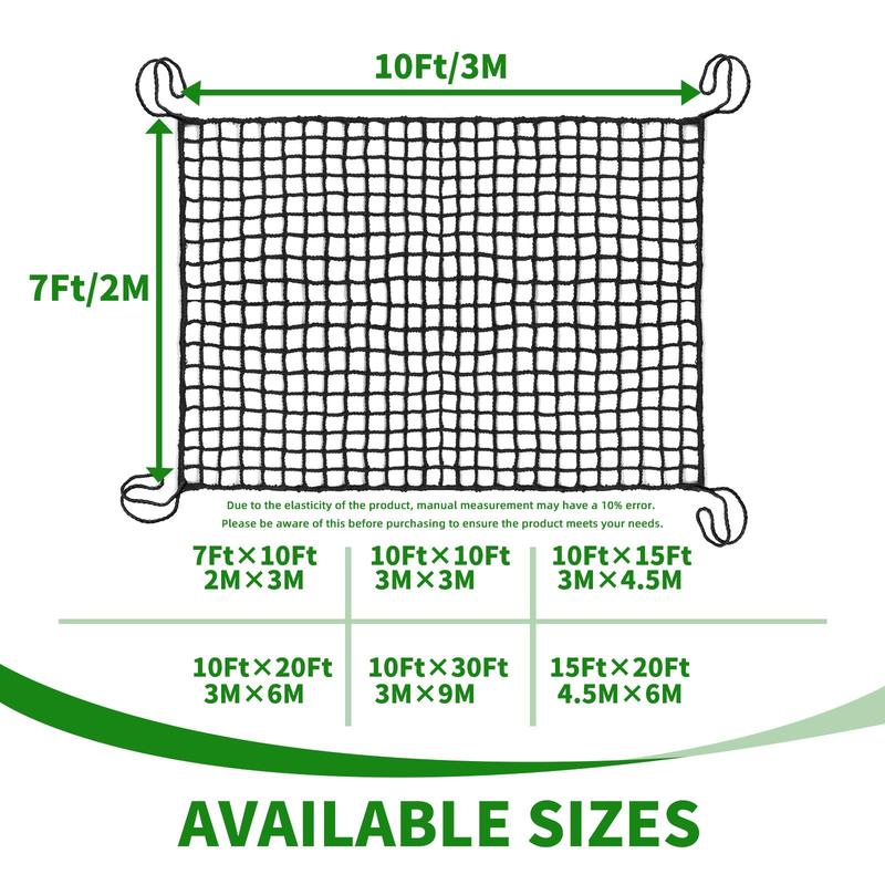 Golf Practice Net, Durable Nylon Sports Netting for Golf, Baseball, Hockey, Soccer, Adjustable Sizes for Backyard, Indoor & Outdoor Use