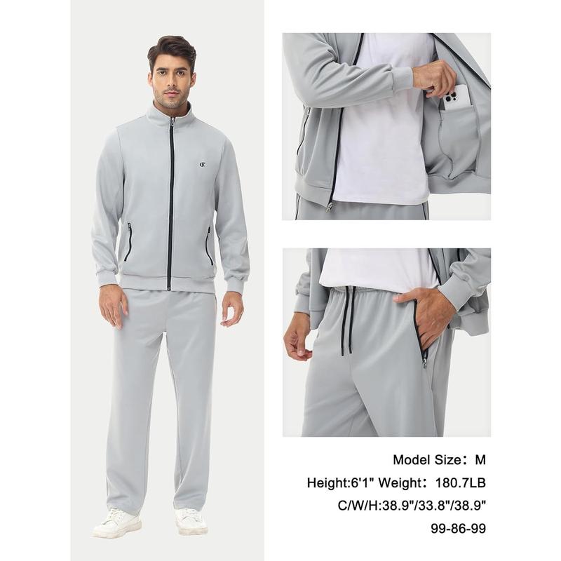 Men's Tracksuits 2 Piece Outfits Full Zip Sports Sweatsuit Jogging Suits