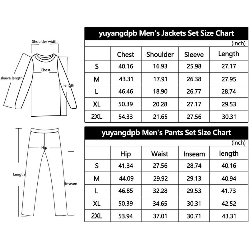 Men's Tracksuits 2 Piece Outfits Full Zip Sports Sweatsuit Jogging Suits