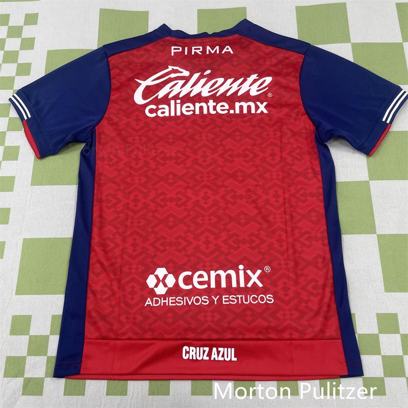 24 25 Mexico League cruz Azul Second Away Jersey Fan Edition Red