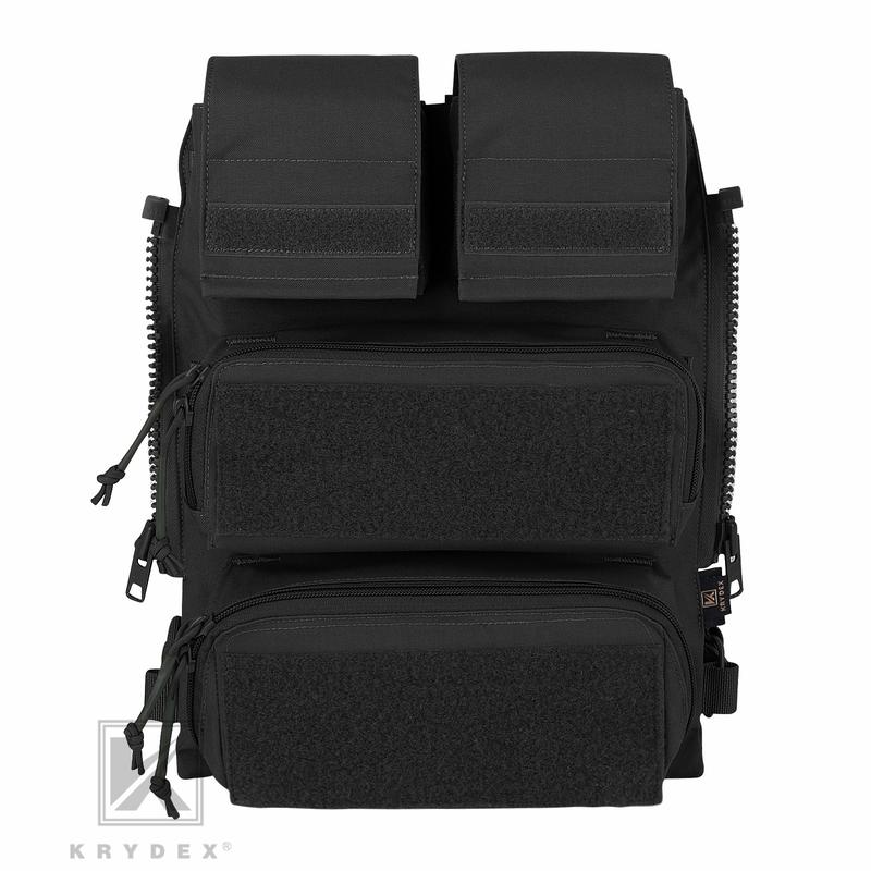 KRYDEX Tactical Modular Zip On Backpack for CPC NCPC JPC 2.0 AVS Vest Zipper Molle Back Panel