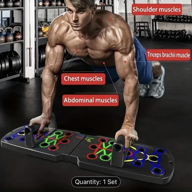 Solid Push-up Board Home Exercise Equipment Multi-Functional Push-up Stand System Fitness Floor Chest Muscle Exercise Professional Equipment Fat Burning Strength Training Arm Weight for Men and Women, Best Choice for Daily Gifts