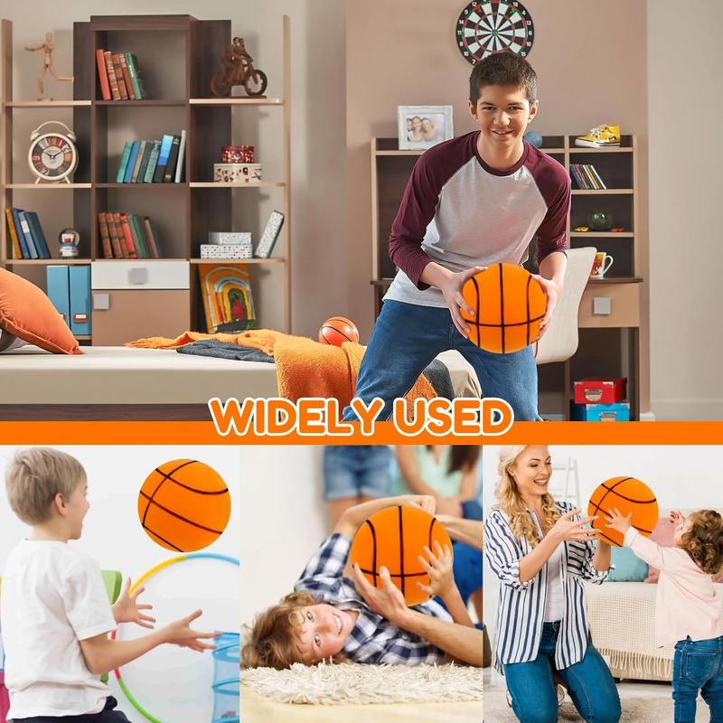 Silent Basketball, 2024 Quiet Basketball Indoor, Silent Basketball Dribbling Indoor, Silent Foam Basketball, Indoor Training Foam Bal,No Noise Basketball, for Various Indoor Activities (9.4 inchs)