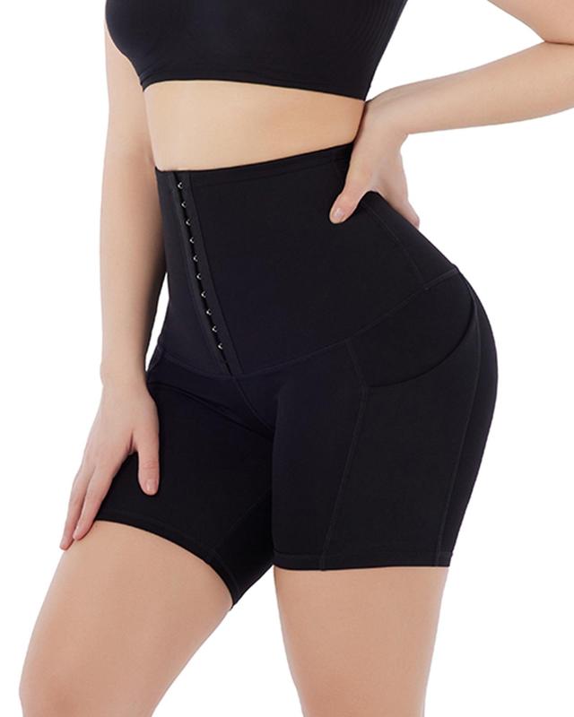 FeelinGirl Waist Trainer Shorts for Women High Waist Yoga Butt Lifter Thigh Slimmer day