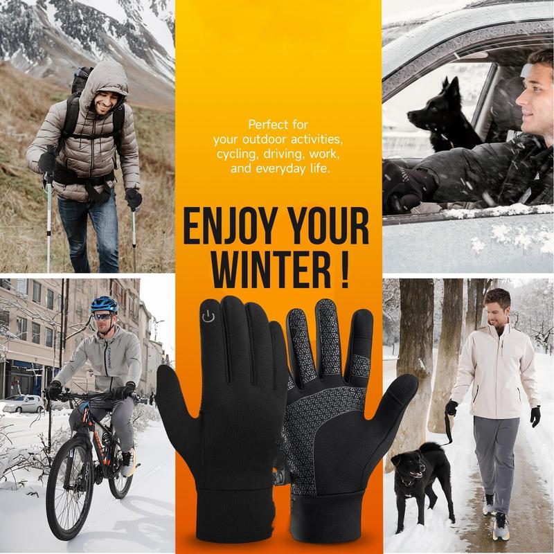 Winter Gloves Women Men, Warm Thermal Running Touchscreen Men Lightweight Walking Anti-Slip for Skiing sister birthday party favor