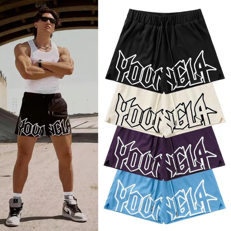 Youngla Short Sports Fitness Shorts Quick Drying Breathable Basketball Training Shorts