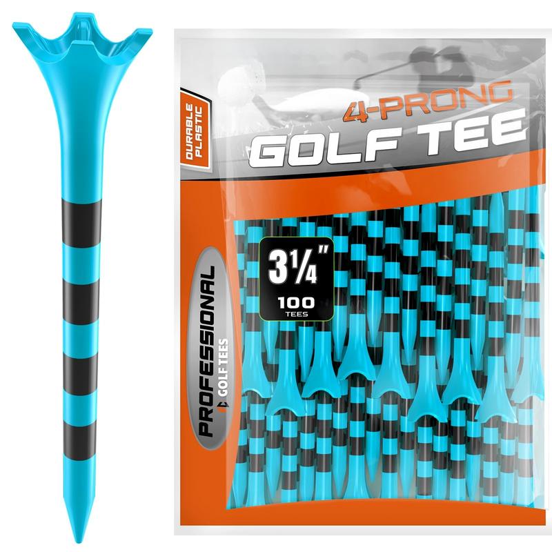 Professional Plastic Golf Tees 100 Pack (3-1 4