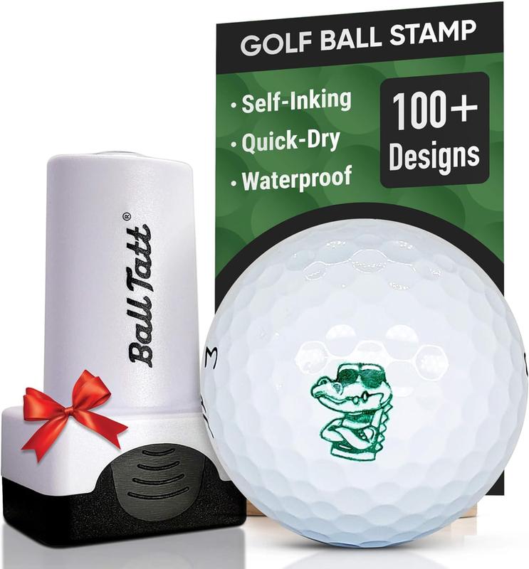 Golf Ball Stamp,Self-Inking Golf Ball Stamp Markers, Reusable Golf Ball Marking Tool to Identify Golf Balls, Golfer Gift Golfing Accessories