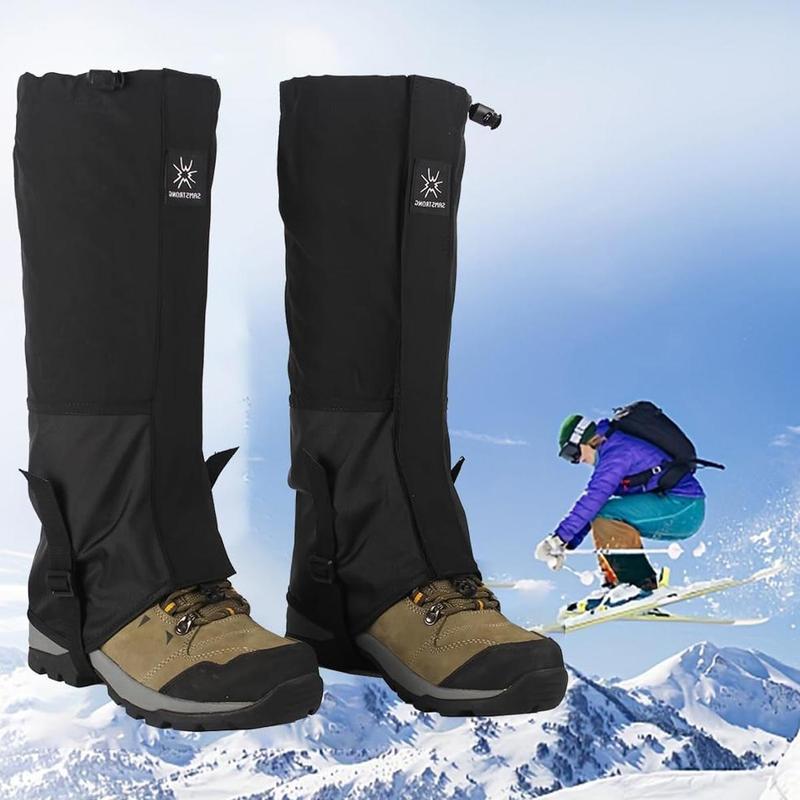 Christmas Waterproof Snow Boot Gaiters, 1 Pair Anti-tear Hiking Gaiters, Leg Gaiters for Men & Women, Gaiters for Hiking, Snowshoeing, Hunting, Climbing, Running