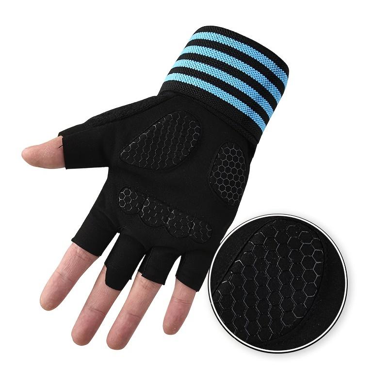 Premium Unisex Half Finger Fitness Gloves with Wrist Support - Ideal for Dumbbell, Bar Training, and Outdoor Cycling - Enhanced Grip and Protection for Hands