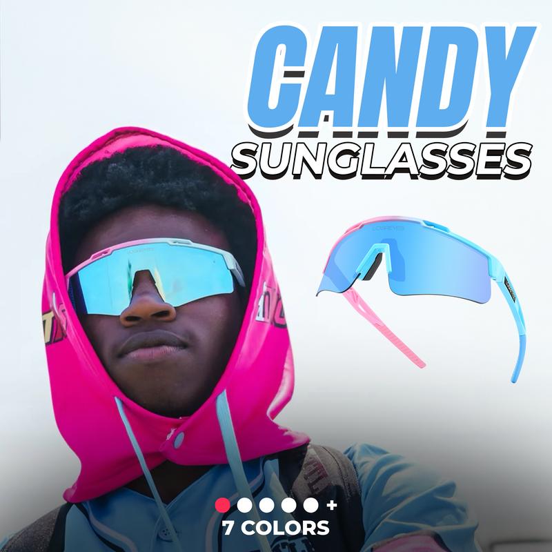 LOSREYES Sport Sunglasses - Candy Collection - Unisex - TR90 Frame - 100% UV Protection - Medium to Large Fit