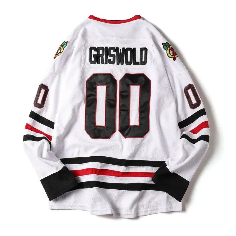 Clark Griswold #00 X-Mas Christmas Vacation Movie Hockey Jersey Embroidery Stitched Mens street shirt