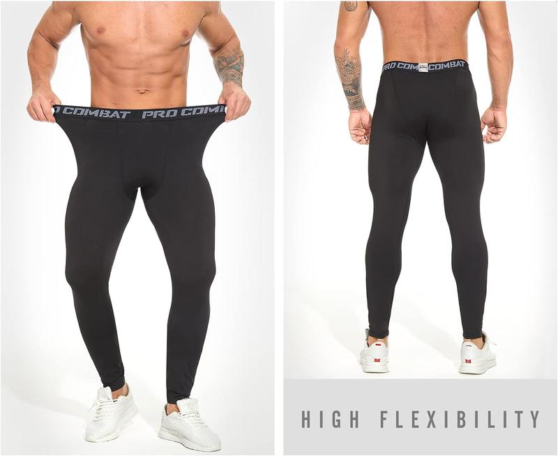 Men's Compression Pants Athletic Tight,Leggings Base Layer Bottoms for Running Workout Sports Yoga Basketball stretchy