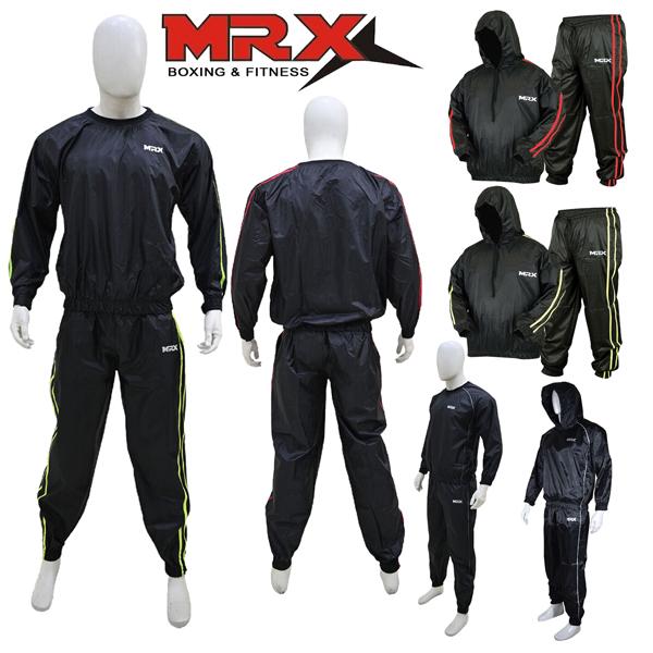 MRX Mens Sauna Sweat Suit for Gym Training, Boxing or MMA Workouts - Weight Loss Slimming