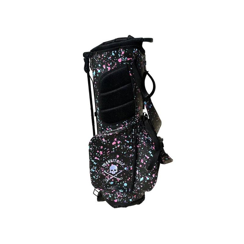 Black Paint Splatter Golf Bag - 14 way Divider