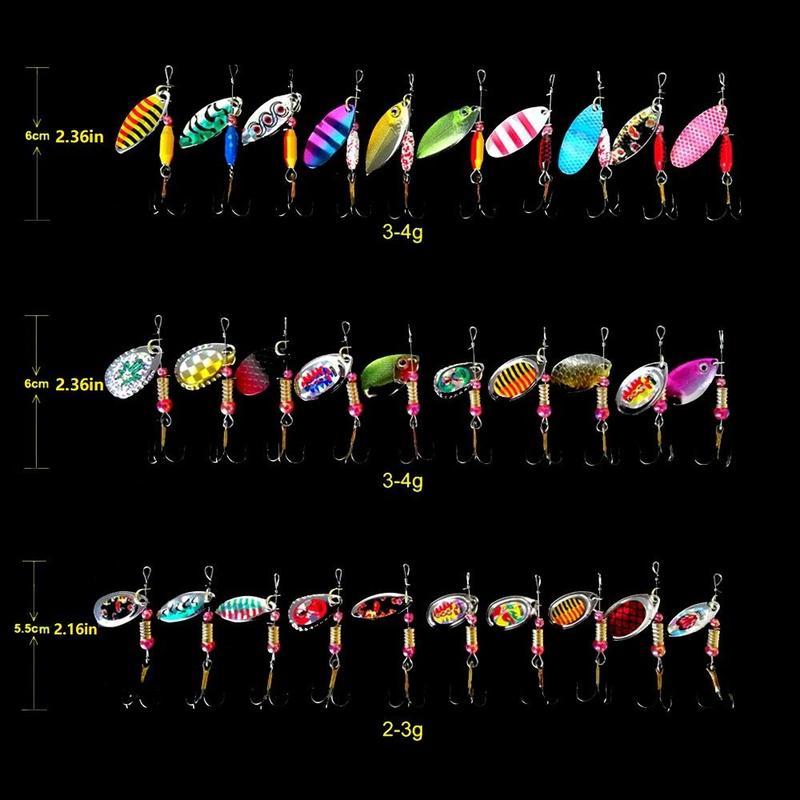 Artificial Fishing Lures with Hook, 30pcs Rotating Fish Shaped Fishing Lures, Fishing Bait, Fishing Accessories for Outdoor Fishing, Fishing Gear, Fishing Equipment, Fishing Gifts for Men, Fishing Supplies, Christmas Gift