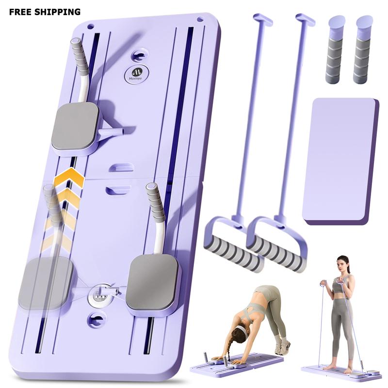 Multi-functional Ab Exercise Board, Home Pilates Reformer, Abs and Core Workout Equipment for Strength Training, Foldable, Lightweight, and Efficient for Home Gym Fitness