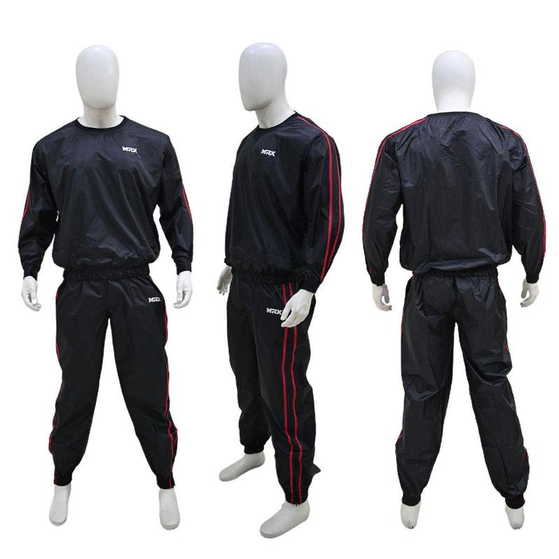 MRX Mens Sauna Sweat Suit for Gym Training, Boxing or MMA Workouts - Weight Loss Slimming