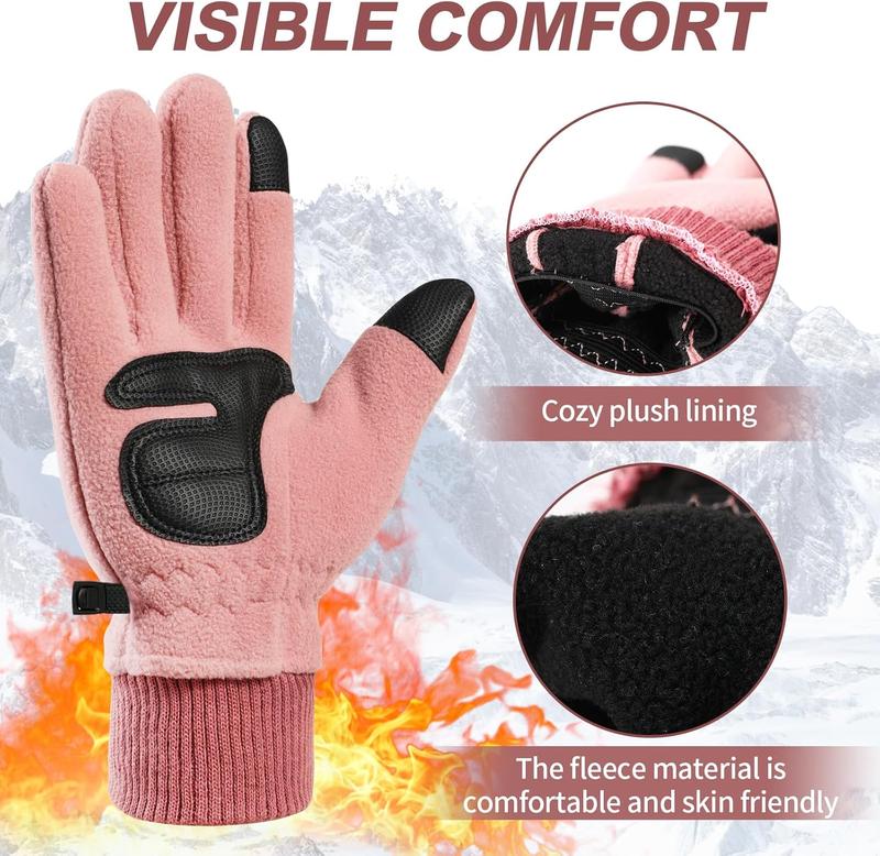 Winter Gloves, Ski Gloves for Men Women, Waterproof Touchscreen Gloves, Windproof Glove for Running Ski Snowbarding