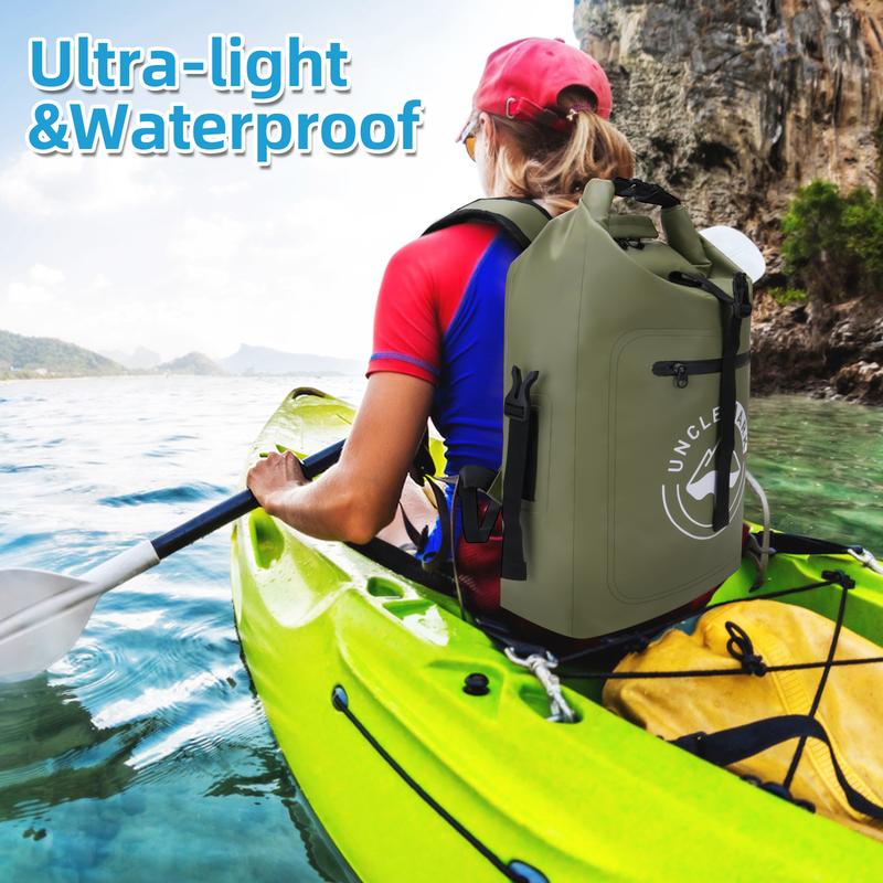 Uncle Mark Dry Bag Backpack Waterproof Floating 30L, Dry Bags Waterproof BackpacRafting, Boating, Swimming, Camping, Hiking, Beach, Fishing logo k for Men, Dry Sack Waterproof Bag Kayak