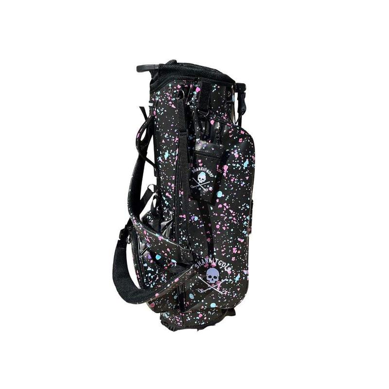 Black Paint Splatter Golf Bag - 14 way Divider