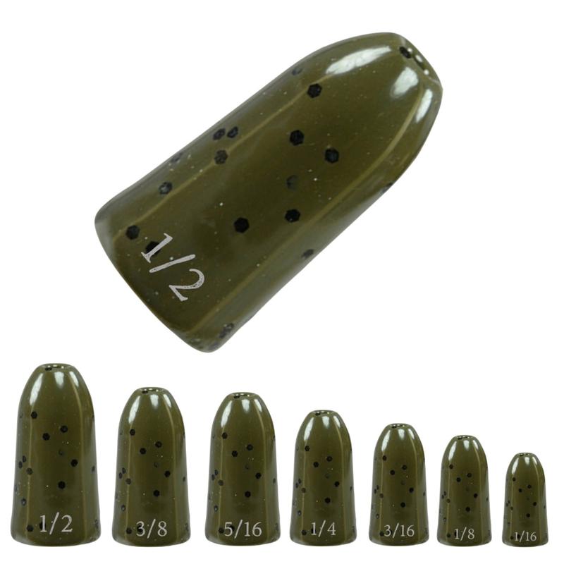 Reaction Tackle Tungsten Worm Weights   Bullet Shaped Sinkers