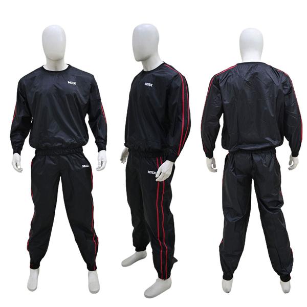 MRX Mens Sauna Sweat Suit for Gym Training, Boxing or MMA Workouts - Weight Loss Slimming